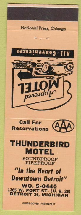 Thunderbird Motel - Matchbook (newer photo)